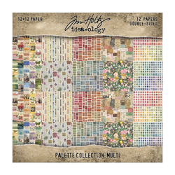 Tim Holtz Palette -paperipakkaus, Multi, 12