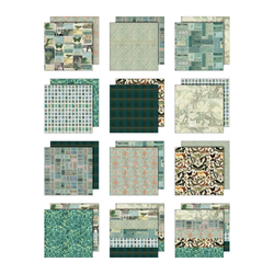 Tim Holtz Idea-Ology -paperipakkaus, Teal, 12