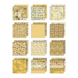 Tim Holtz Idea-Ology -paperipakkaus, Yellow, 12
