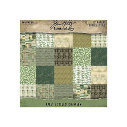 Tim Holtz Idea-Ology -paperipakkaus, Green, 8