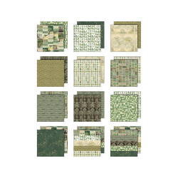 Tim Holtz Idea-Ology -paperipakkaus, Green, 8