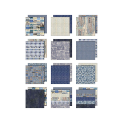 Tim Holtz Idea-Ology -paperipakkaus, Indigo, 8