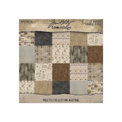 Tim Holtz Idea-Ology -paperipakkaus, Neutral, 8