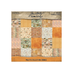 Tim Holtz Idea-Ology -paperipakkaus, Orange, 8