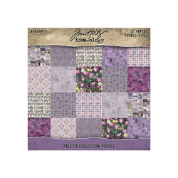 Tim Holtz Palette -paperipakkaus, Purple, 8