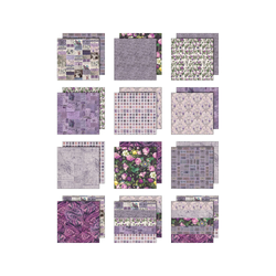 Tim Holtz Palette -paperipakkaus, Purple, 8