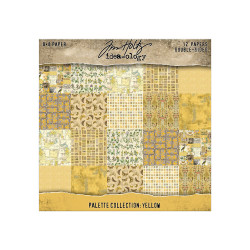 Tim Holtz Idea-Ology -paperipakkaus, Yellow, 8