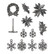 Tim Holtz Idea-Ology Christmas Adornments -koristeet