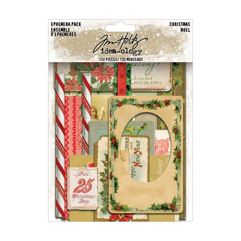 Tim Holtz Idea-Ology Ephemera -leikekuvat Christmas
