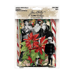 Tim Holtz Idea-Ology Layers + Paper Dolls -leikekuvat Christmas