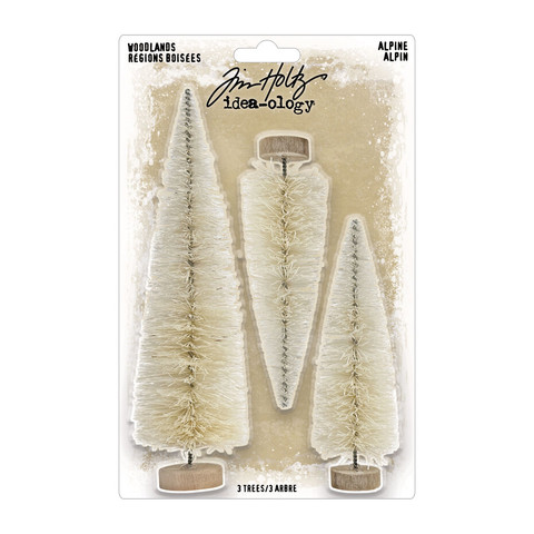 Tim Holtz Idea-Ology Woodlands -koristeet, Alpine Trio