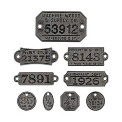Tim Holtz Idea-Ology koristeet Factory Tags