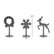 Tim Holtz Idea-Ology Metal Adornments -koristeet, Figure Stands Christmas