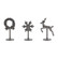 Tim Holtz Idea-Ology Metal Adornments -koristeet, Figure Stands Christmas