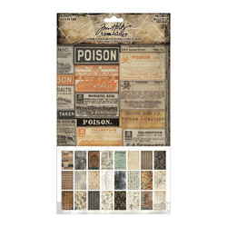 Tim Holtz Idea-Ology Backdrops -paperipakkaus, Halloween, 6