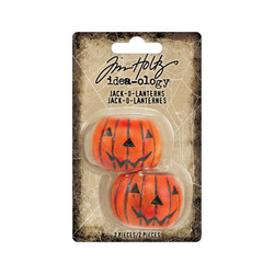 Tim Holtz Idea-Ology -koristeet Halloween Jack-O-Lanterns