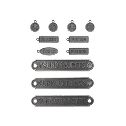 Tim Holtz Idea-Ology -koristeet Halloween Word Plaques + Tags