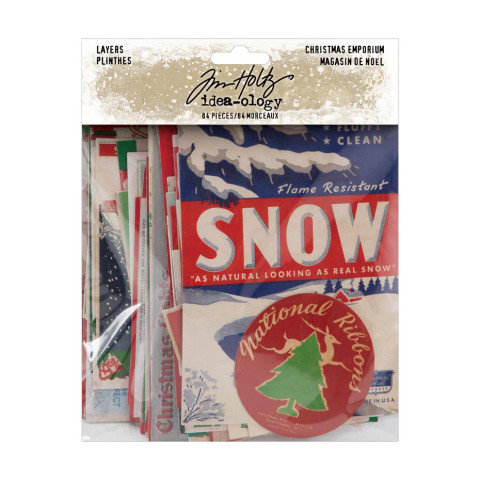 Tim Holtz Idea-Ology Layers -leikekuvat Christmas Emporium
