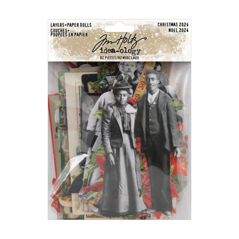 Tim Holtz Idea-Ology Layers + Paper Dolls -leikekuvat Christmas