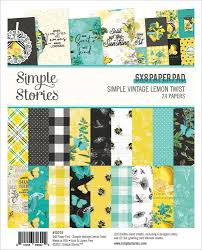 Simple Stories Simple Vintage Lemon Twist -paperipakkaus, 6