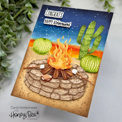 Honey Bee Stamps stanssi Lovely Layers: Firepit