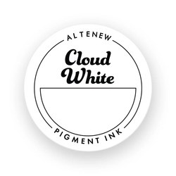 Altenew Cloud White Pigment Ink -mustetyyny