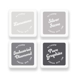 Altenew Fresh Dye Ink -mustetyynyt, sävy Rock Collection