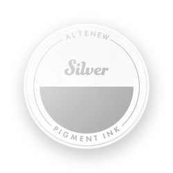 Altenew Silver Pigment Ink -mustetyyny
