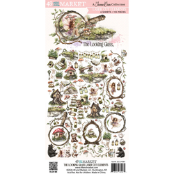49 and Market Laser Cut Outs -leikekuvat, The Looking Glass, Elements