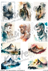 Käsitellen korttikuvat Miehet