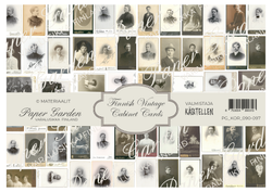 Paper Garden korttikuvat Finnish Vintage Cabinet Cards