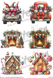 Käsitellen korttikuvat Piparkakkutalo