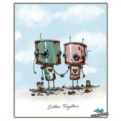 Katy Sue Designs leimasin Bot-ology Better Together by Andy Skinner