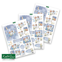 Katy Sue Designs 3D-kuvat Baby Boy With Moon