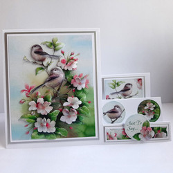Katy Sue Designs 3D-kuvat Birds in Blossom