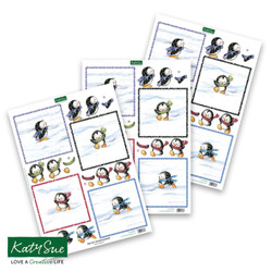 Katy Sue Designs 3D-kuvat Baby Penquins