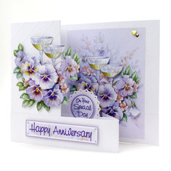 Katy Sue Designs 3D-kuvat Champagne and Violets