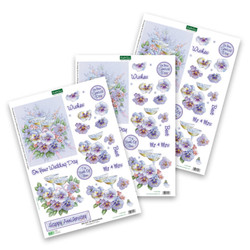 Katy Sue Designs 3D-kuvat Champagne and Violets