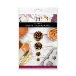 Katy Sue Designs, Cosmic Shimmer muotti 4 in 1 Roses