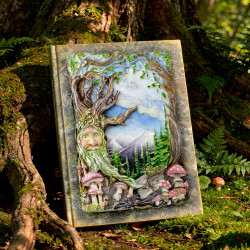 Katy Sue Designs, Cosmic Shimmer muotti Enchanted Forest Scene