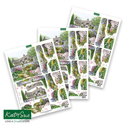 Katy Sue Designs 3D-kuvat Cottage Garden
