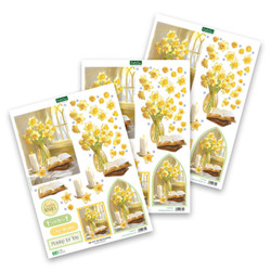 Katy Sue Designs 3D-kuvat Daffodil Window