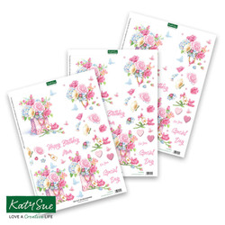 Katy Sue Designs 3D-kuvat Filled With Flowers