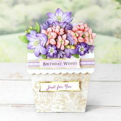 Katy Sue Designs Flower Patch Pots Card Making Kit -setti
