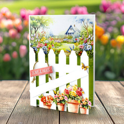 Katy Sue Designs lelkekuvat Garden Flowers