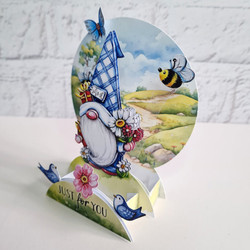 Katy Sue Designs Garden Gnomes Pop Up Card Making Kit -setti