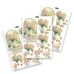 Katy Sue Designs 3D-kuvat Jug of Roses