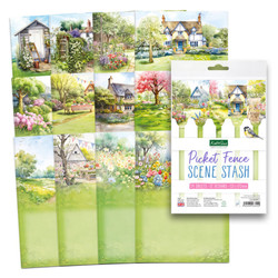 Katy Sue Designs Picket Fence Scene Stash -paperipakkaus