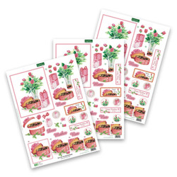 Katy Sue Designs 3D-kuvat Roses & Chocolates