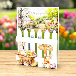 Katy Sue Designs Spring Garden Picket Fence Card Making Kit -setti